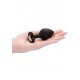 Diamond Heart Butt Plug - Large - Black - Ouch!