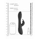 Wibrator Mira - Spinning G-spot Rabbit - Black - Vive