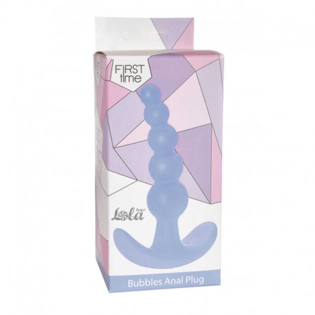 Plug-Bubbles Anal Plug Blue - Lola Toys