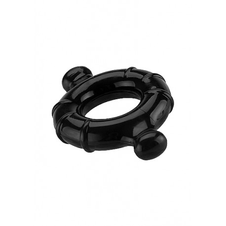 Gummy Ring - Large - Black - ShotsToys