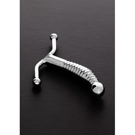 Ribbed G Spot Stimulator - Steel