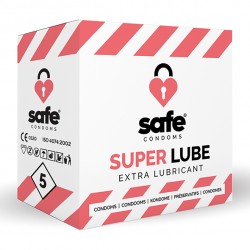 SAFE - Condoms Super Lube Extra Lubricant (5 pcs) - Safe