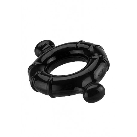 Gummy Ring - Medium - Black - ShotsToys