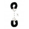 Furry Handcuffs - Black - ShotsToys