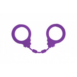 Kajdanki-Silicone Handcuffs Party Hard Suppression Purple - Lola Games
