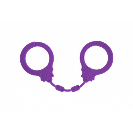 Kajdanki-Silicone Handcuffs Party Hard Suppression Purple - Lola Games