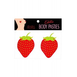 EDIBLE BODY PASTIES STRAWBERRY - Kheper Games